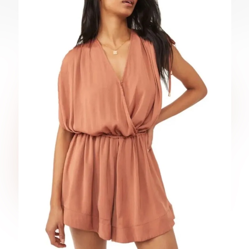 Free People Silky Bea Grecian Romper Women’s M